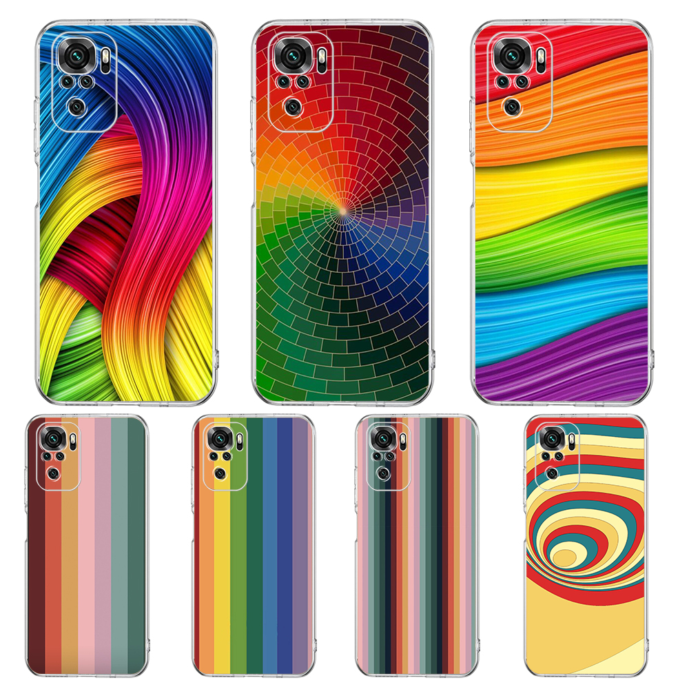 Retro Gaming Pc Case - Retro Rainbow Stripe Art Transparent Phone