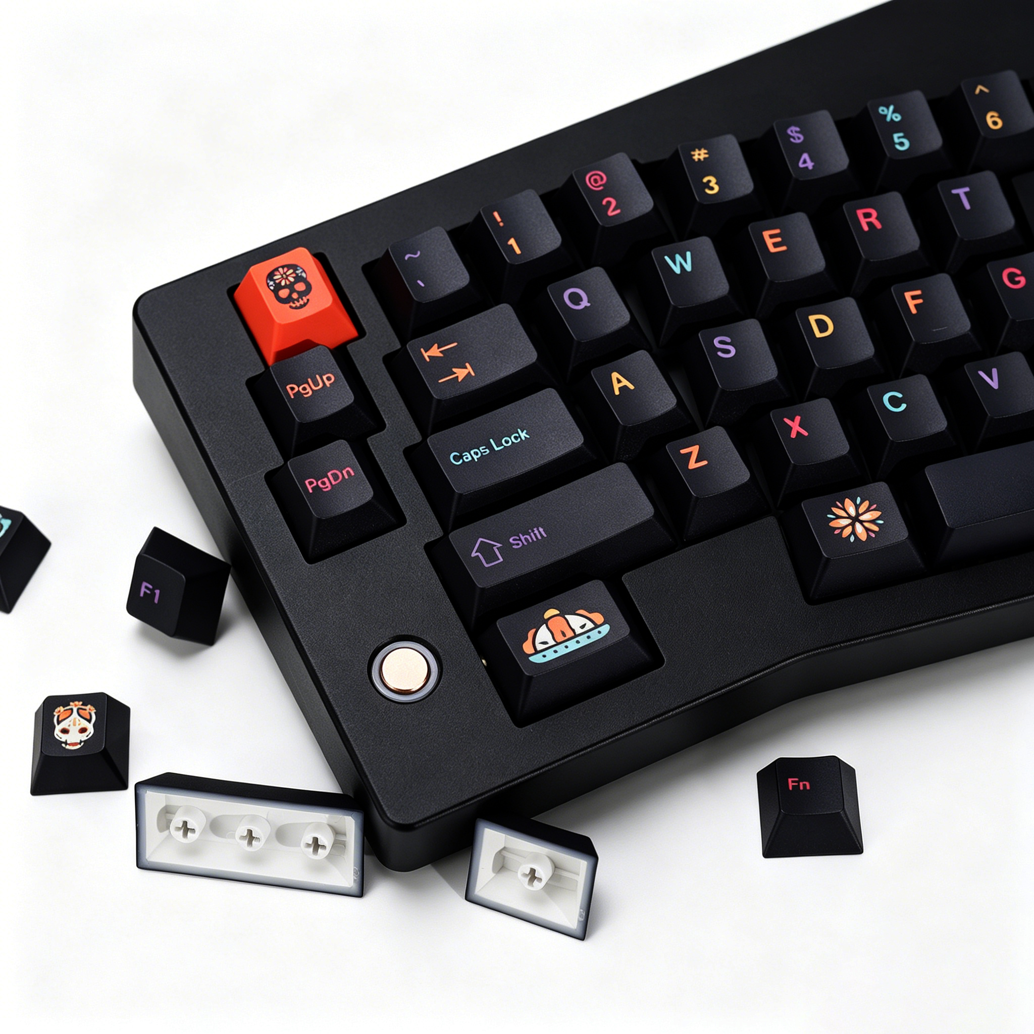 Retro Gaming Keyboard - KBDiy Clone GMK Keycaps Retro GMK