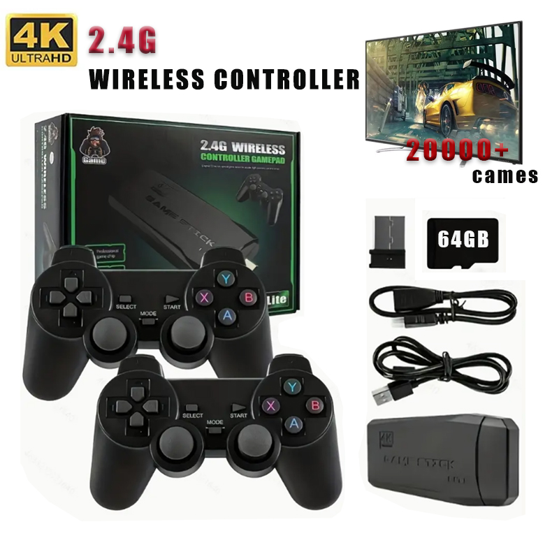 Retro Gaming Stick - Wireless Video Game Stick 2.4G Dual