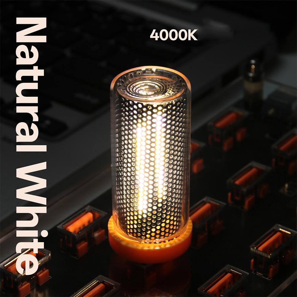 Retro Gaming Pc Case - RGB LED Nixie Tube Lights Retro