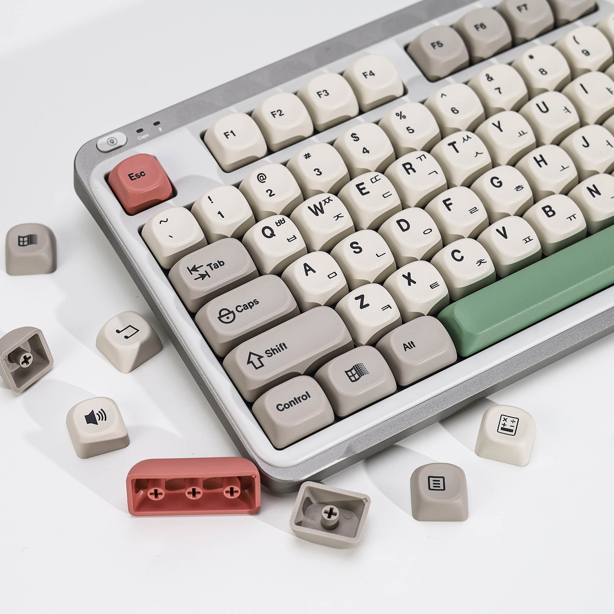Retro Gaming Keyboard - KBDiy Korean Keycaps GMK 9009 Theme