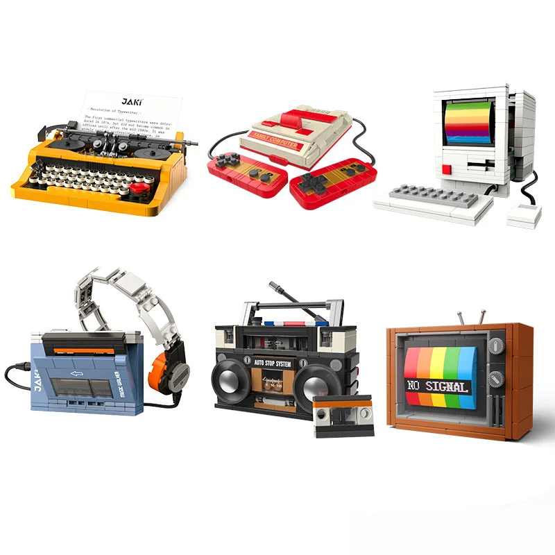 Retro Handheld Console - Retro DIY Building Blocks TV Radio