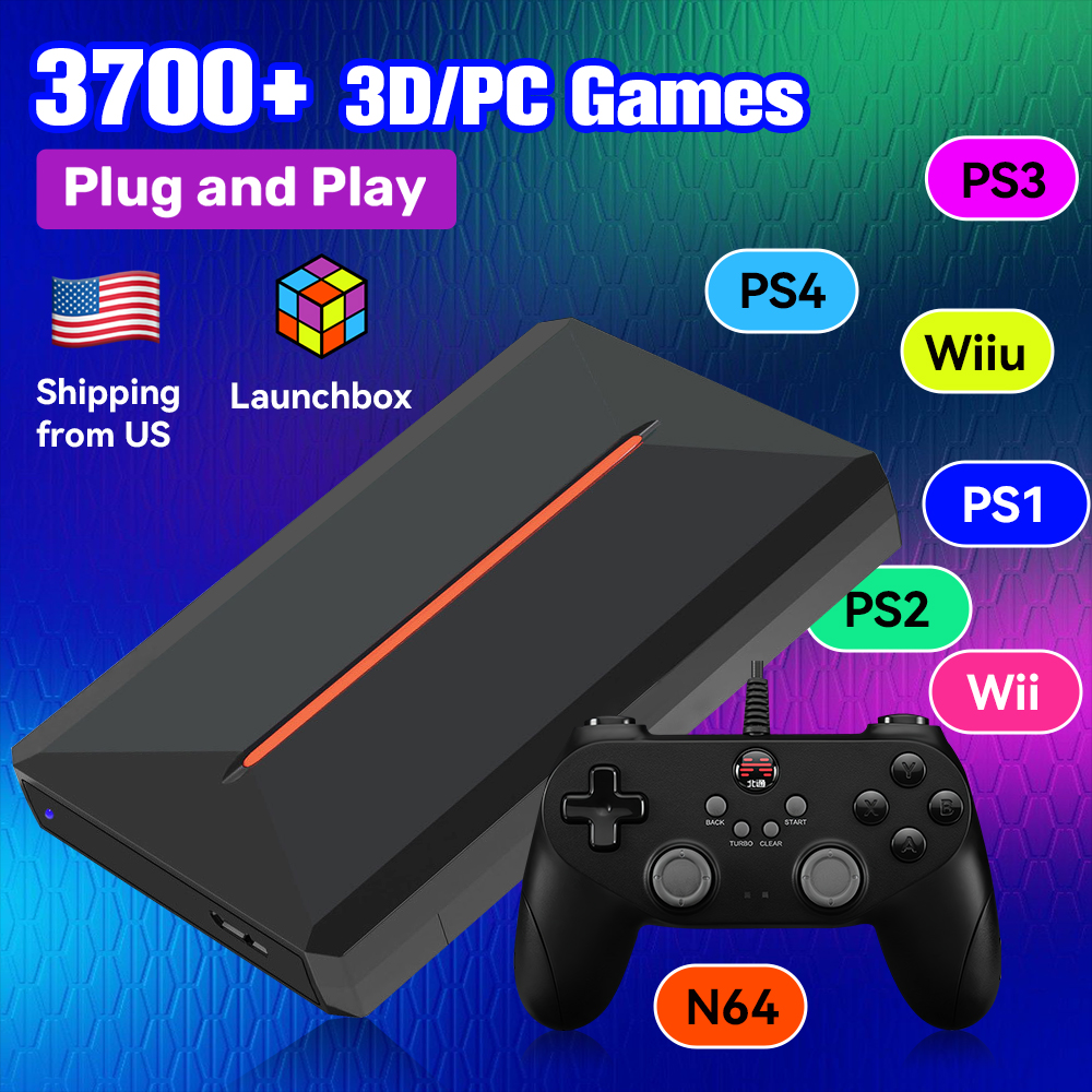 Retro Gaming Design - Launchbox OS 500GB Portable Gaming HDD