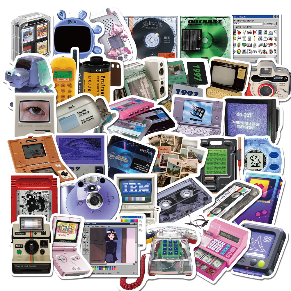 Retro Gaming Magazine - 10/30/50pcs Retro Cute Phone Computer Game