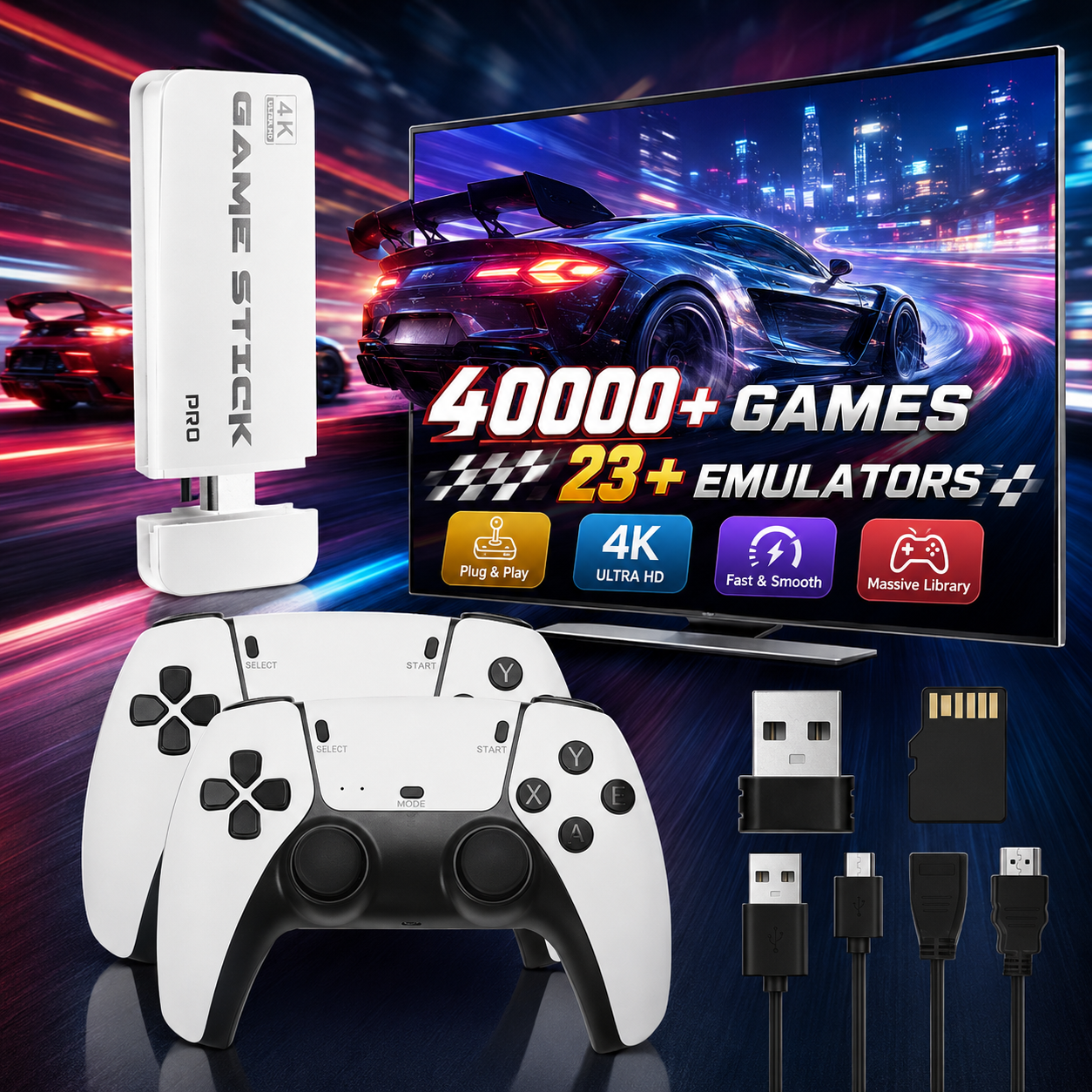 Retro Gaming Stick - M15 Ultra Retro Game Console 64GB