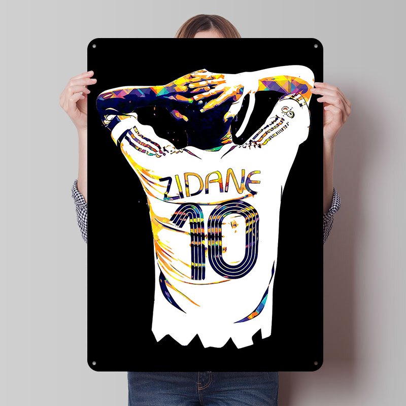 Zidane Soccer Jersey Metal Pos - Retro Gaming Jersey recensie en prijs