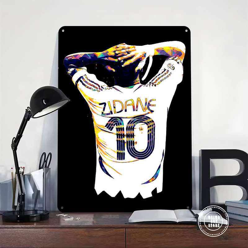 Zidane Soccer Jersey Metal Pos - Retro Gaming Jersey recensie en prijs