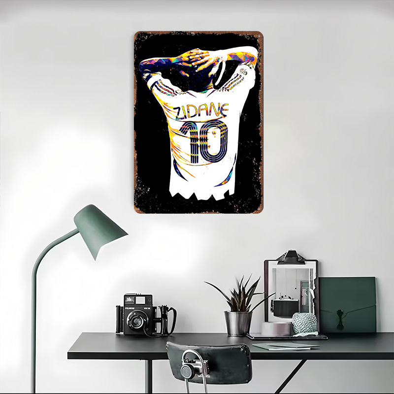 Zidane Soccer Jersey Metal Pos - Retro Gaming Jersey recensie en prijs