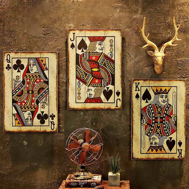Industrial Chic Poker Wall Dec - Retro Gaming Design recensie en prijs