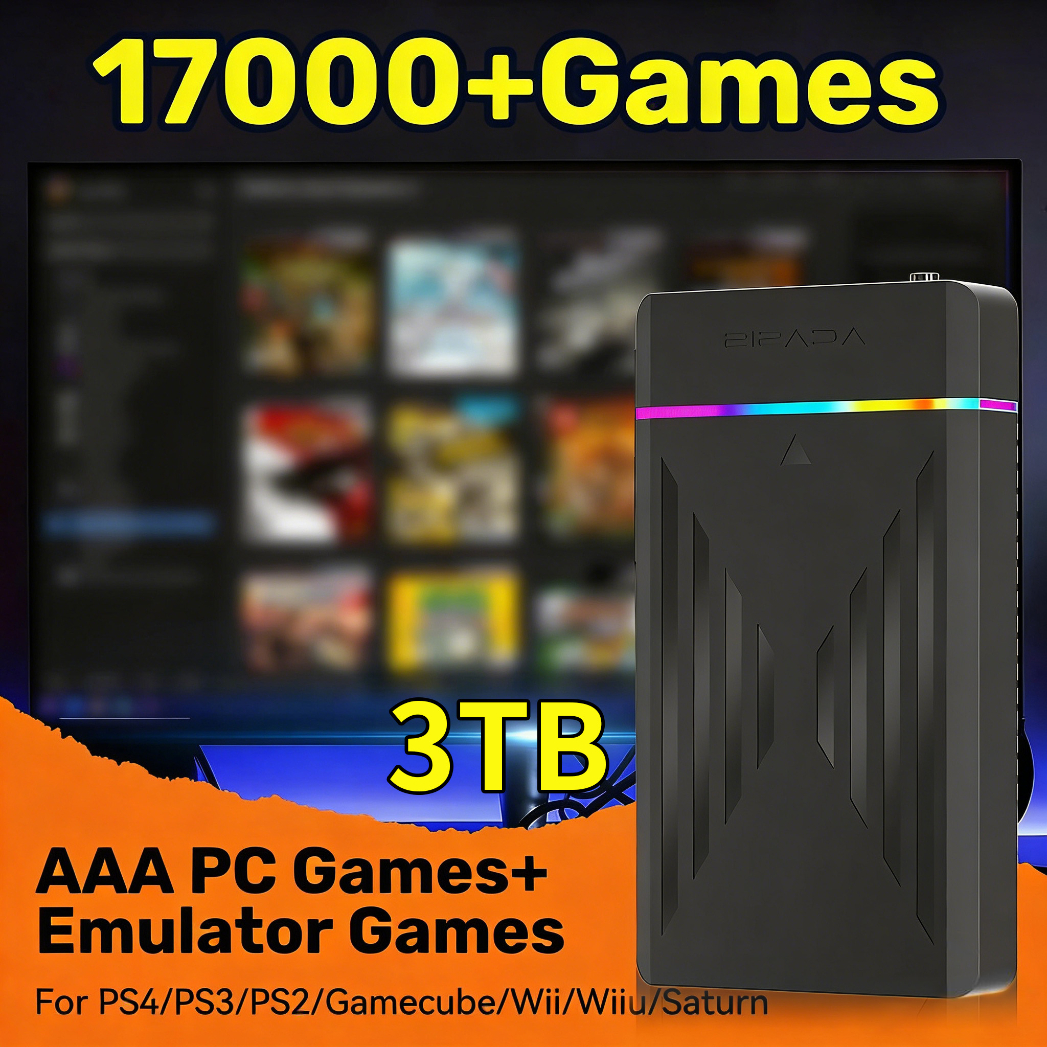 Portable 3TB Gaming HDD Video  - Retro Gaming Ps3 recensie en prijs