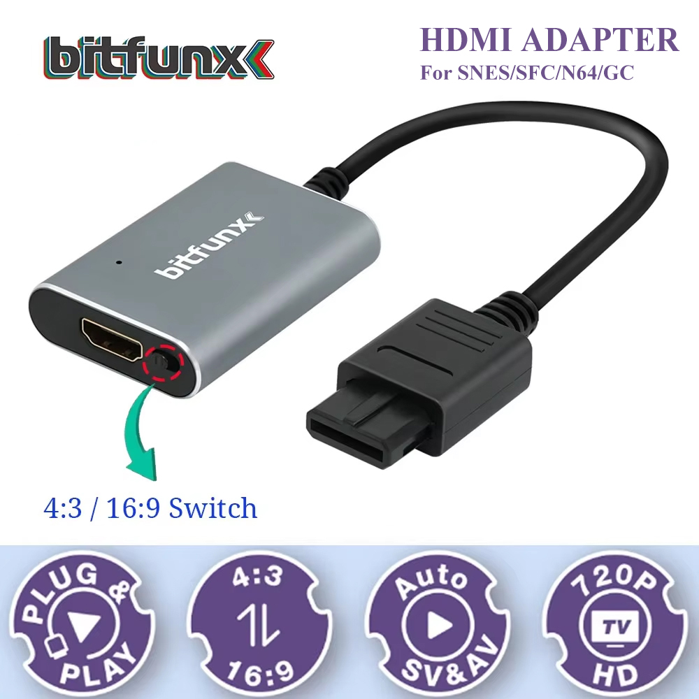 Bitfunx 720P Svideo / AV To HD - Retro Gaming Design recensie en prijs