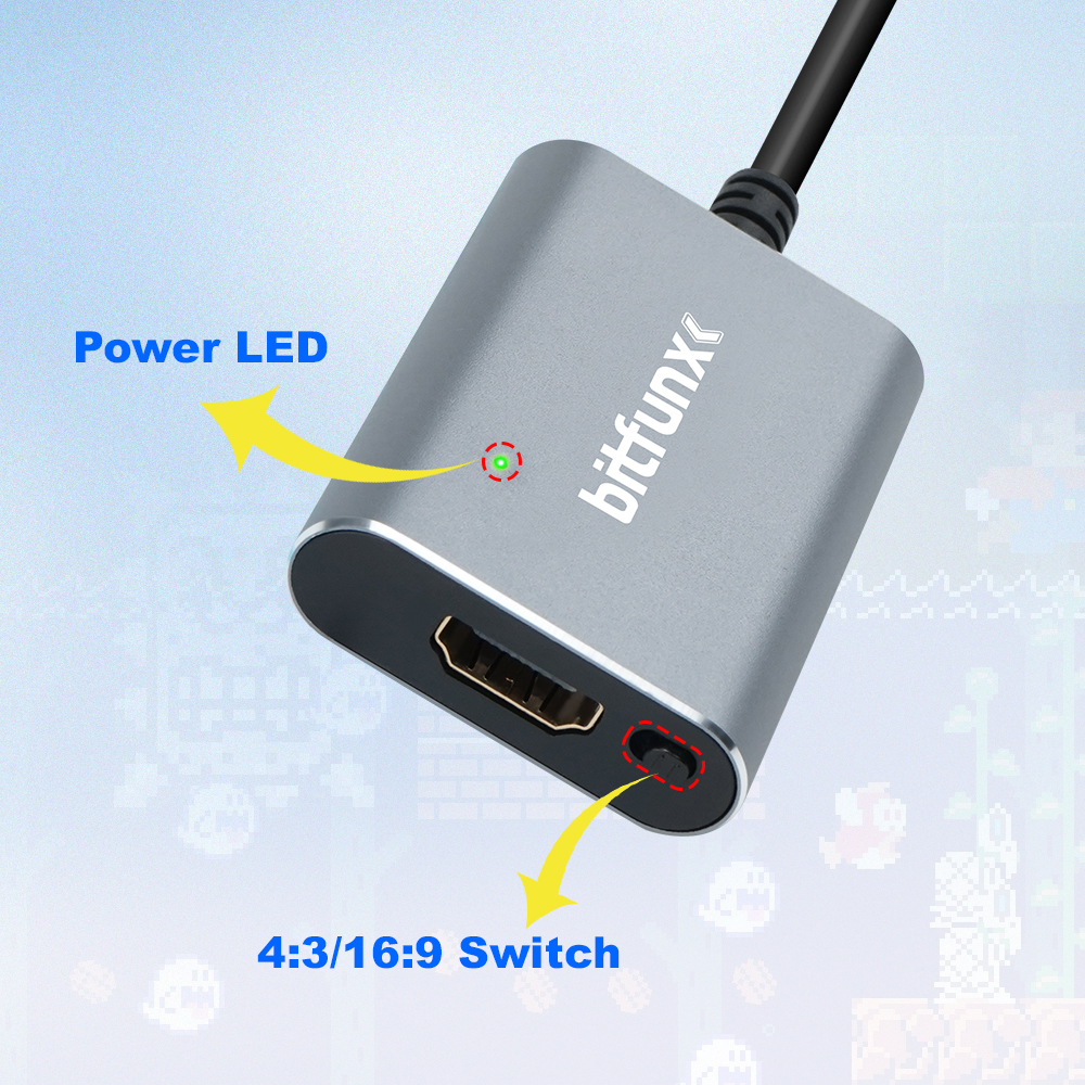 Bitfunx 720P Svideo / AV To HD - Retro Gaming Design recensie en prijs