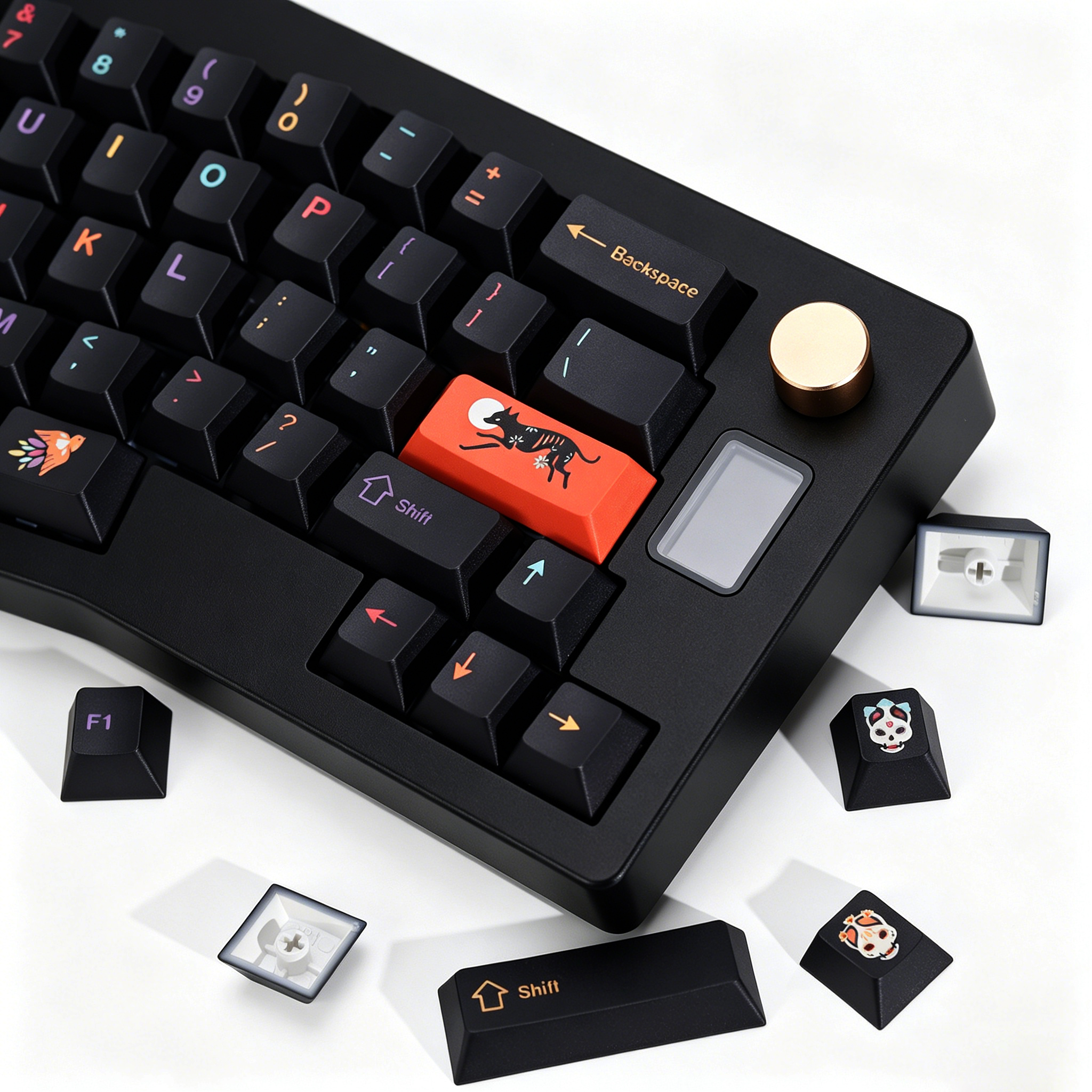 KBDiy Clone GMK Keycaps Retro  - Retro Gaming Keyboard recensie en prijs