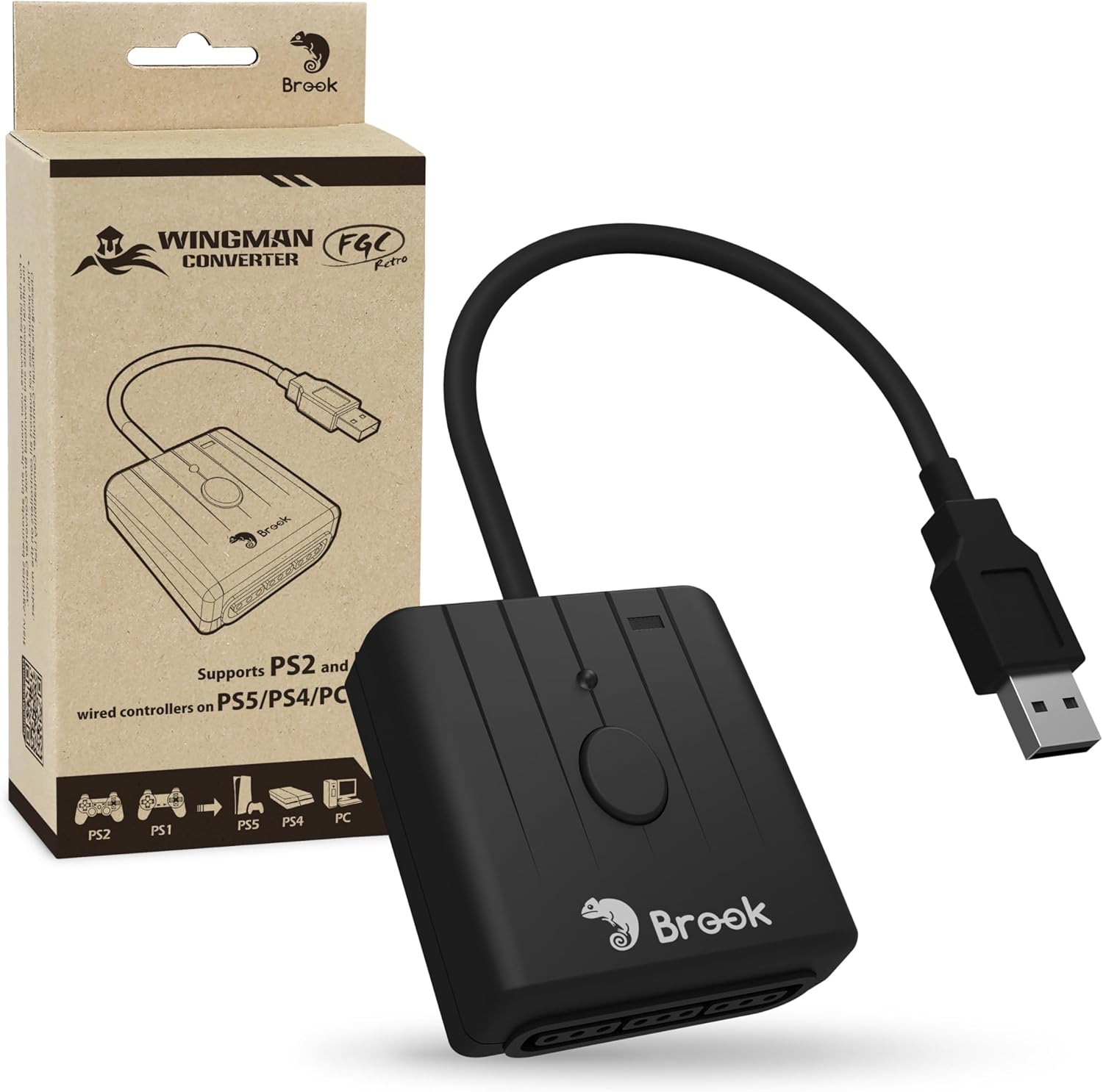 Brook Wingman FGC Retro PS 1/P - Retro Gaming Stick recensie en prijs