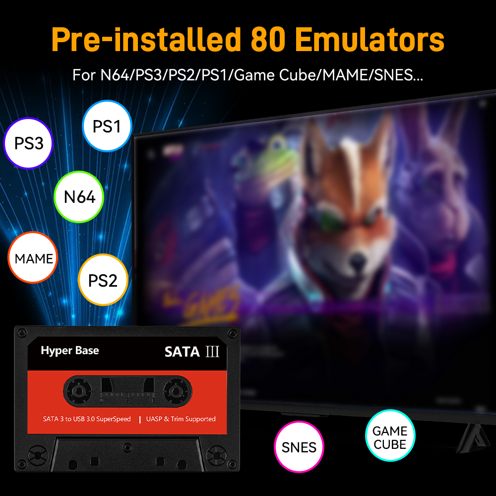 Batocera 500G/2T Emulator Game - Retro Gaming Design recensie en prijs
