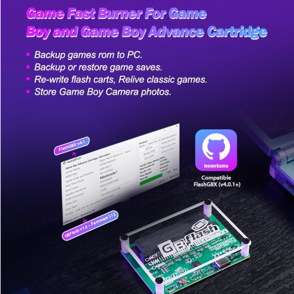 EPICJOY GBflash GBA/GBC Burner - Retro Gaming Usb recensie en prijs