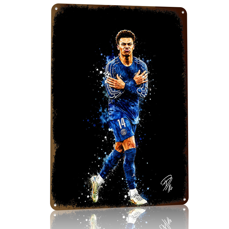 Football Player in Blue Jersey - Retro Gaming Jersey recensie en prijs