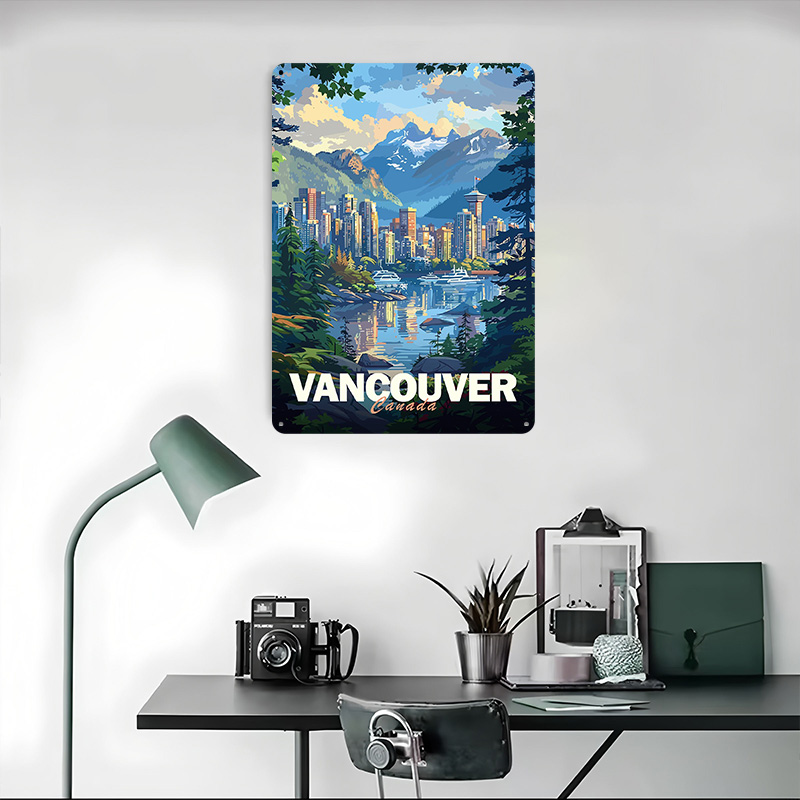 Vancouver Cityscape Printed Po - Retro Gaming Vancouver recensie en prijs