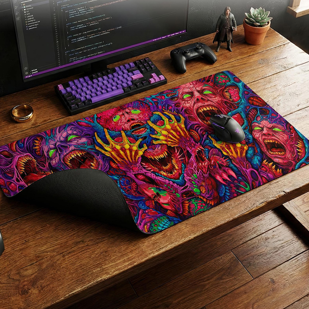 Japan Red Mouse Pad Neon Gore  - Retro Gaming Keyboard recensie en prijs