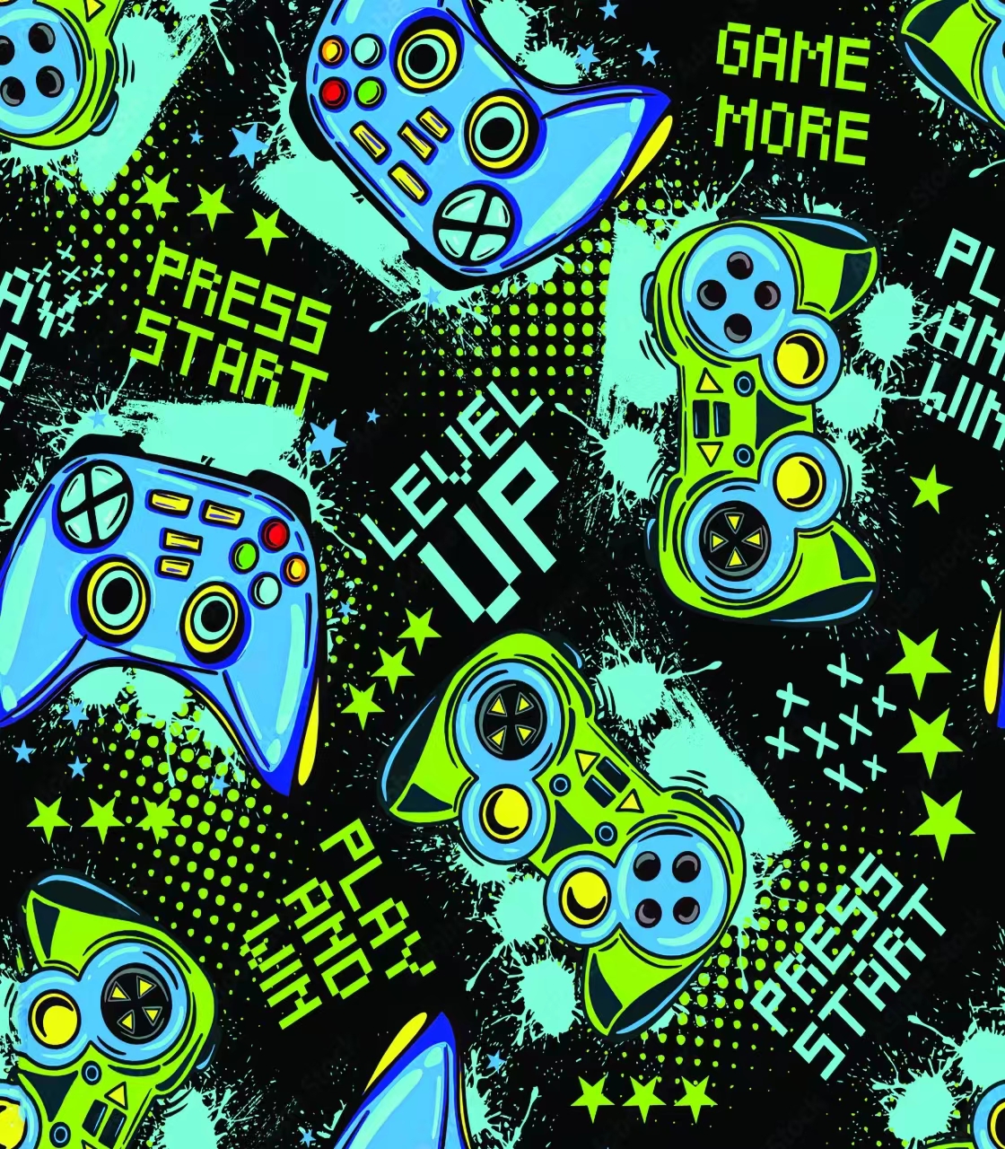 Retro Gamepad Curtains 2-Piece - Retro Gaming Cafe recensie en prijs