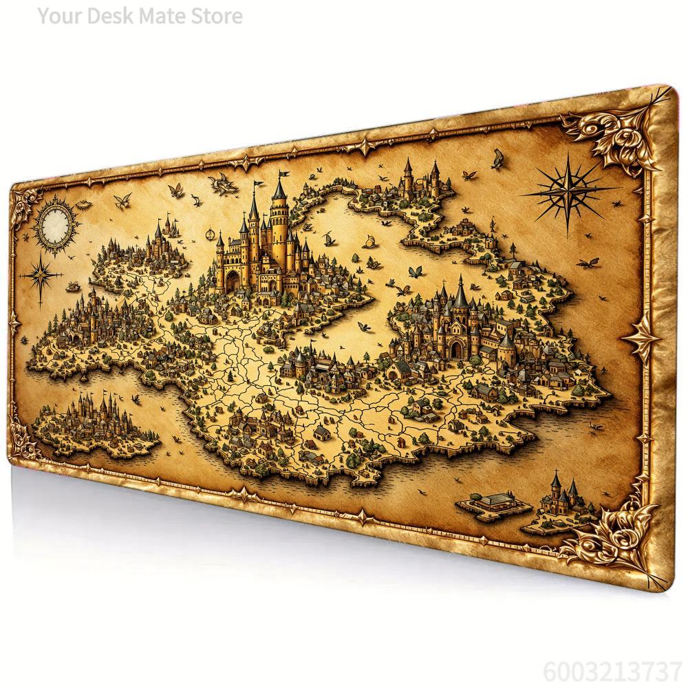 Retro Map Pattern Mouse Pad La - Retro Gaming Xl recensie en prijs