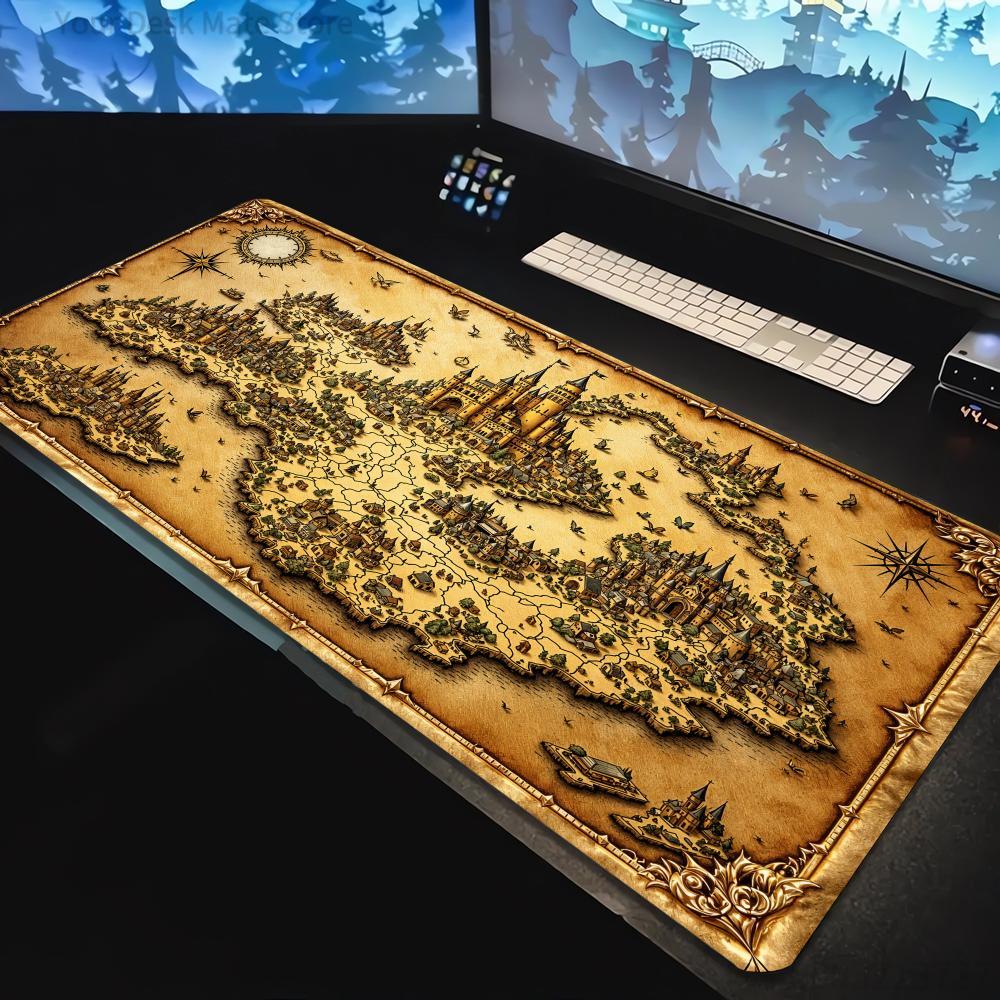 Retro Map Pattern Mouse Pad La - Retro Gaming Xl recensie en prijs