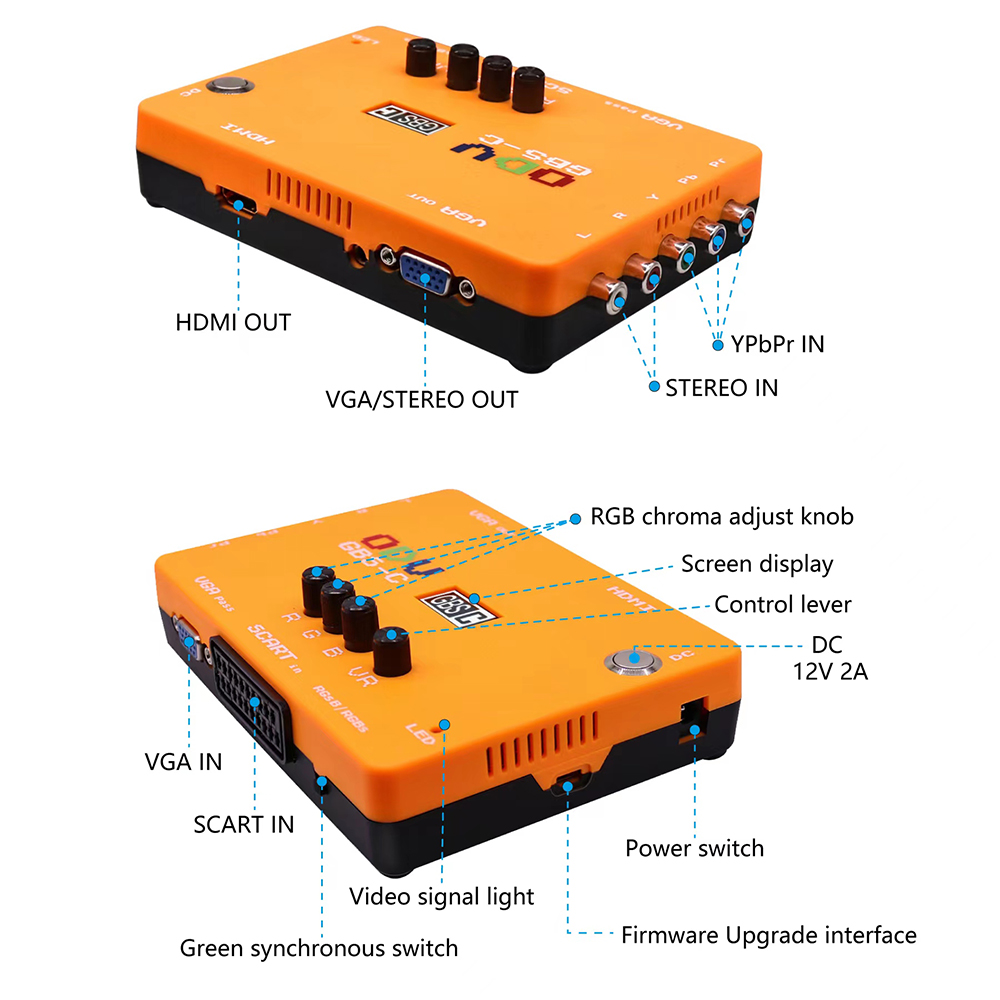 ODV-GBS-C Component/VGA/Scart  - Retro Gaming Ps3 recensie en prijs