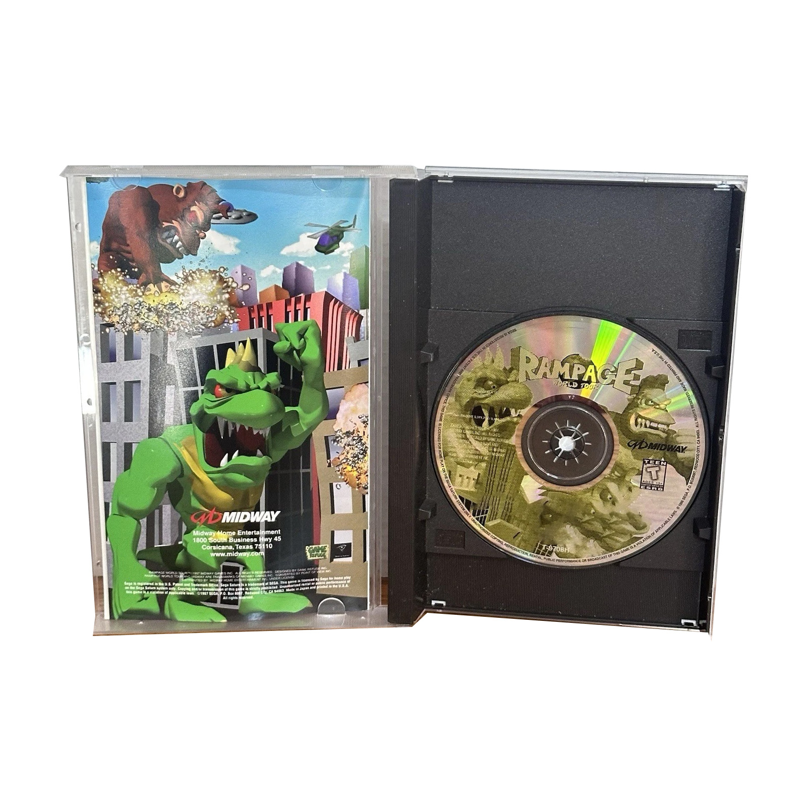 Saturn Copy Disc Game rampage  - Retro Gaming Magazine recensie en prijs