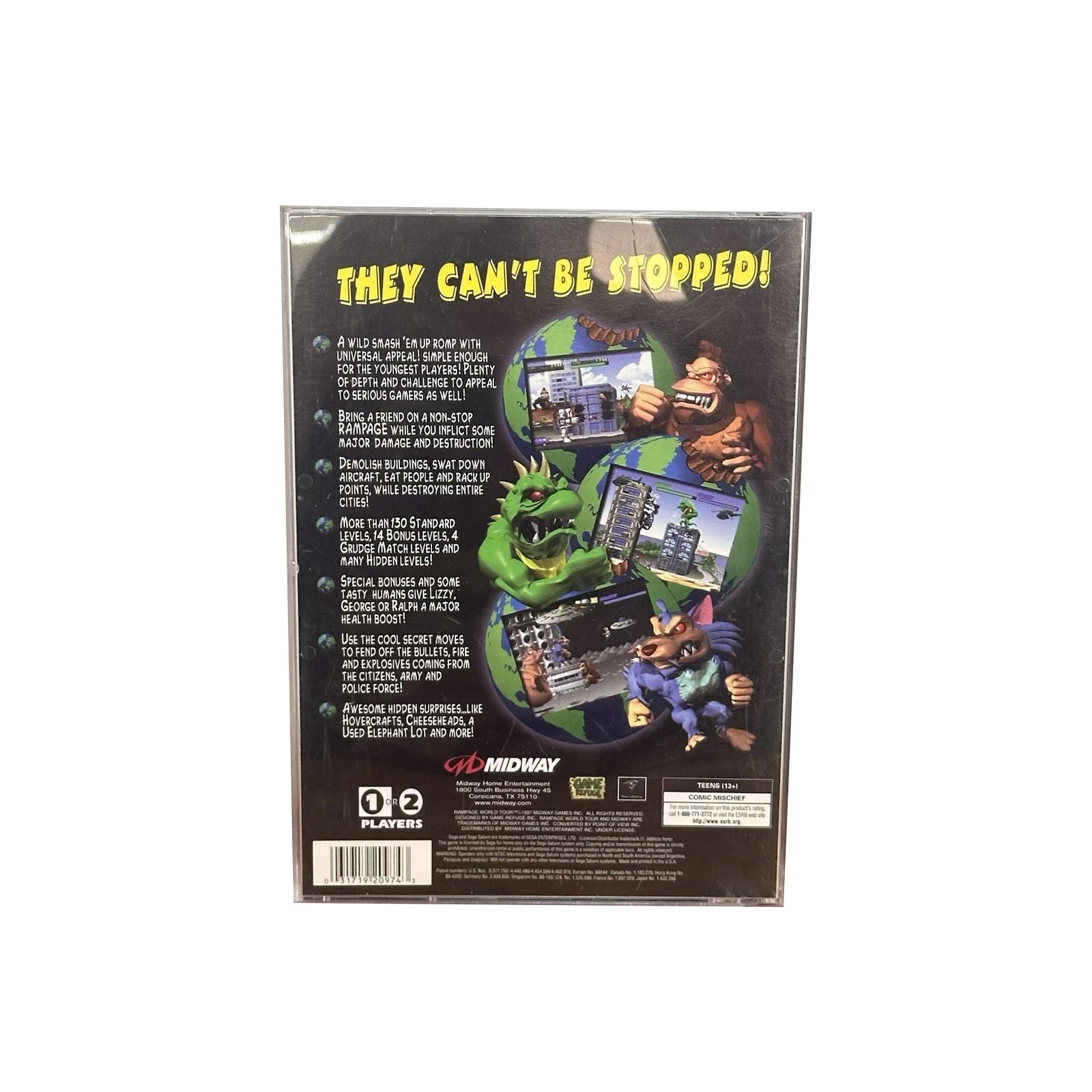 Saturn Copy Disc Game rampage  - Retro Gaming Magazine recensie en prijs