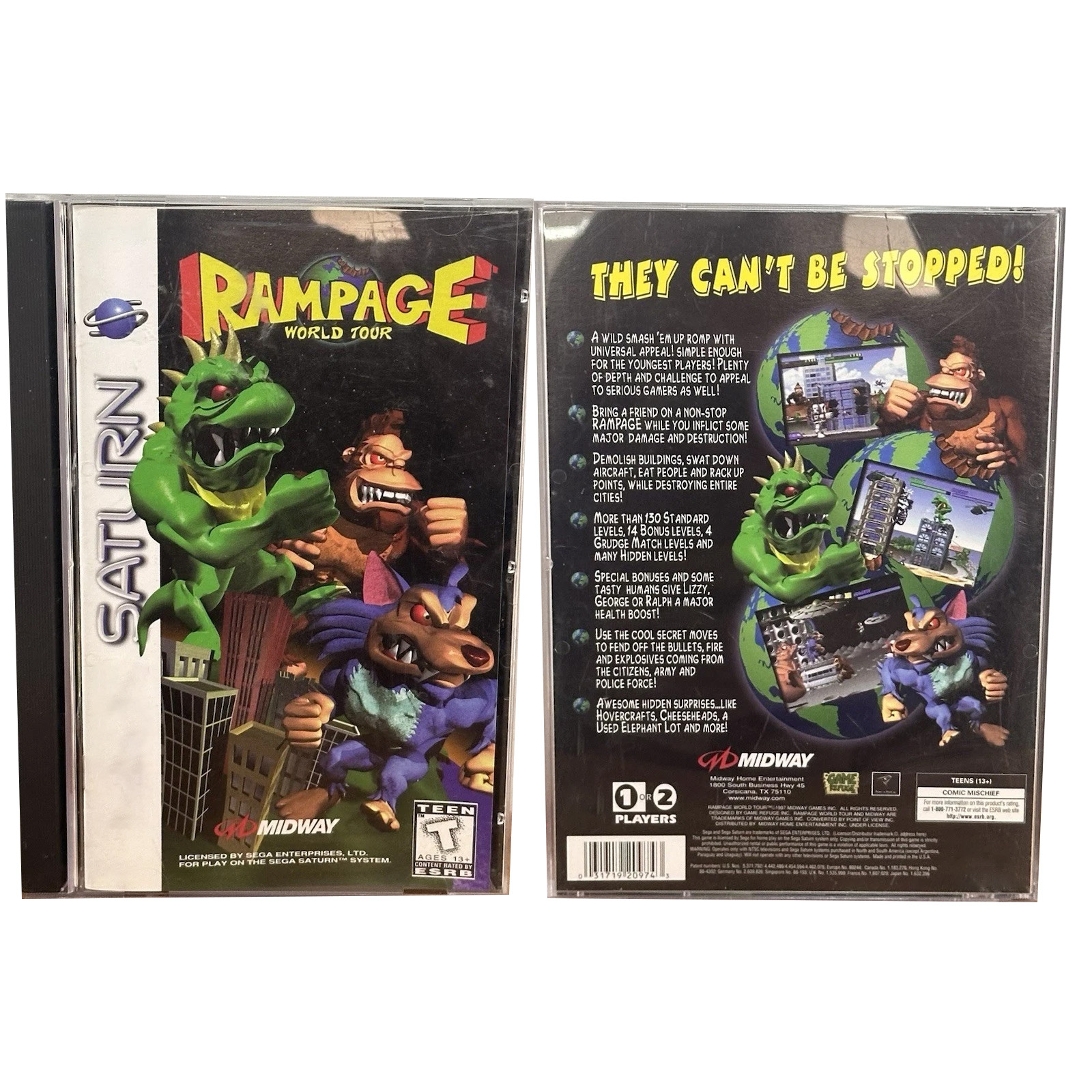 Saturn Copy Disc Game rampage  - Retro Gaming Magazine recensie en prijs