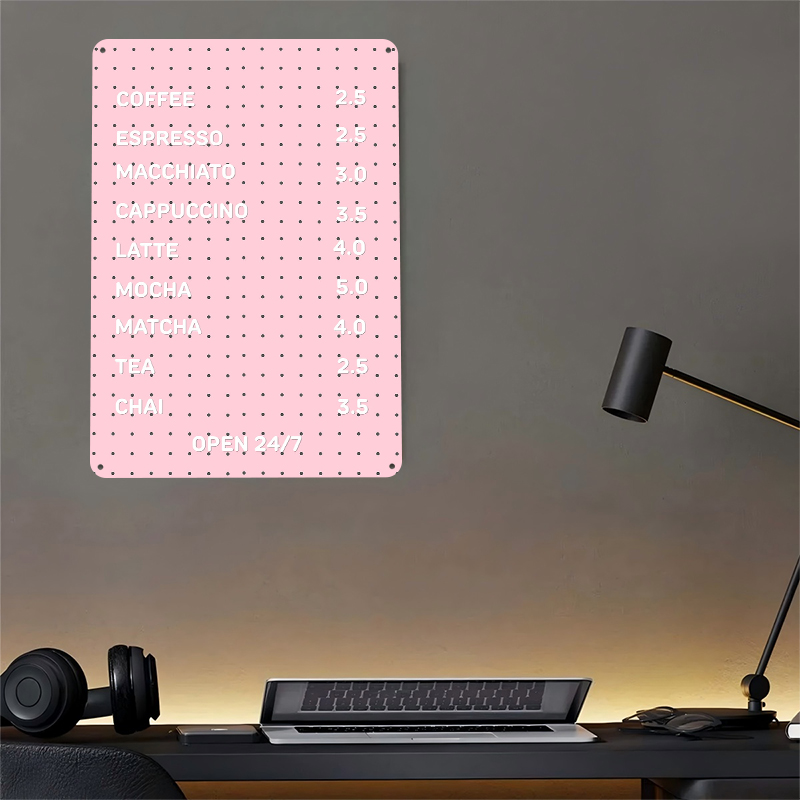 Pink Cafe Menu With Coffee Dri - Retro Gaming Cafe recensie en prijs