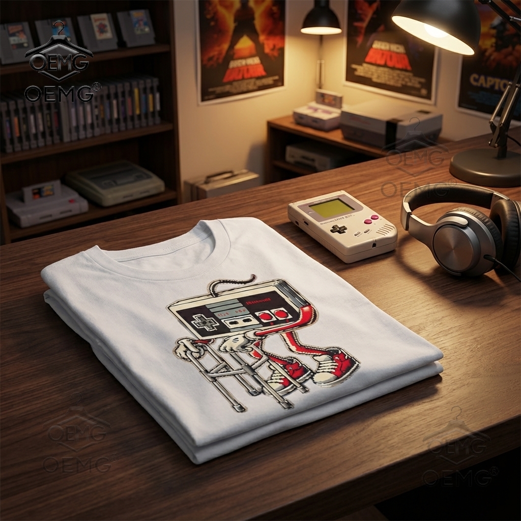 Men's 100% Cotton Graphic T-Sh - Retro Gaming Jersey recensie en prijs