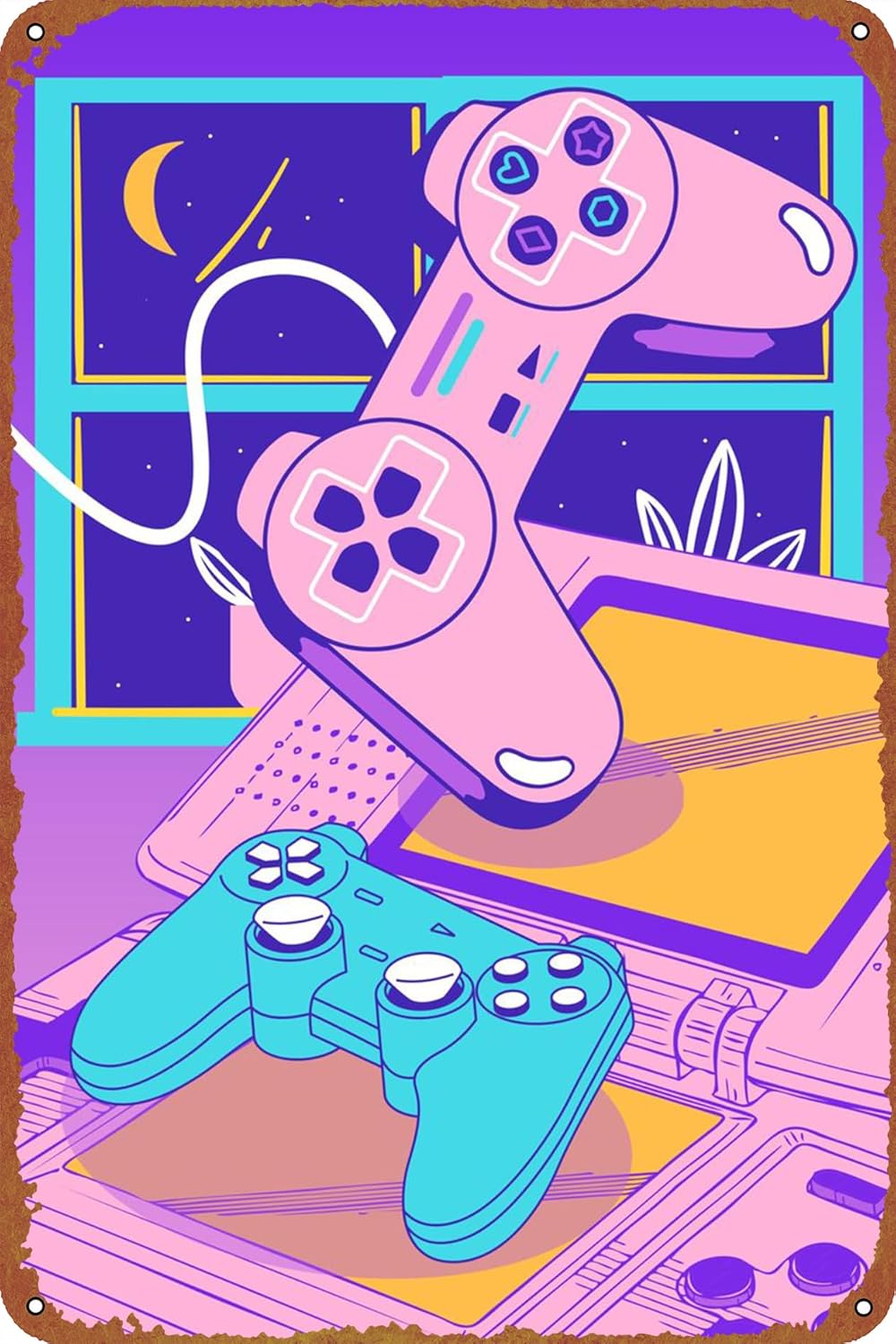 Joystick Gaming Art Game Poste - Retro Gaming Cafe recensie en prijs