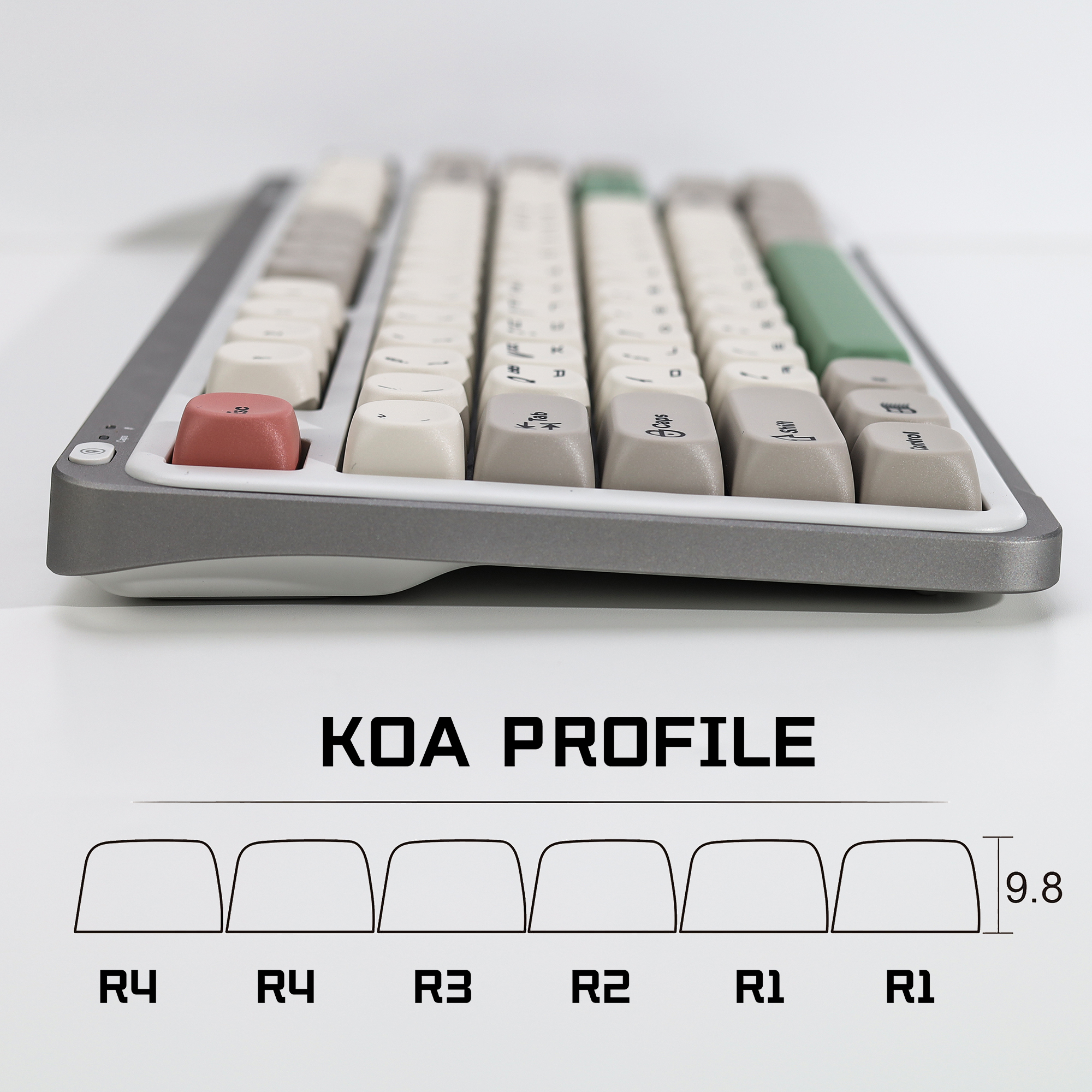 KBDiy Korean Keycaps GMK 9009  - Retro Gaming Keyboard recensie en prijs