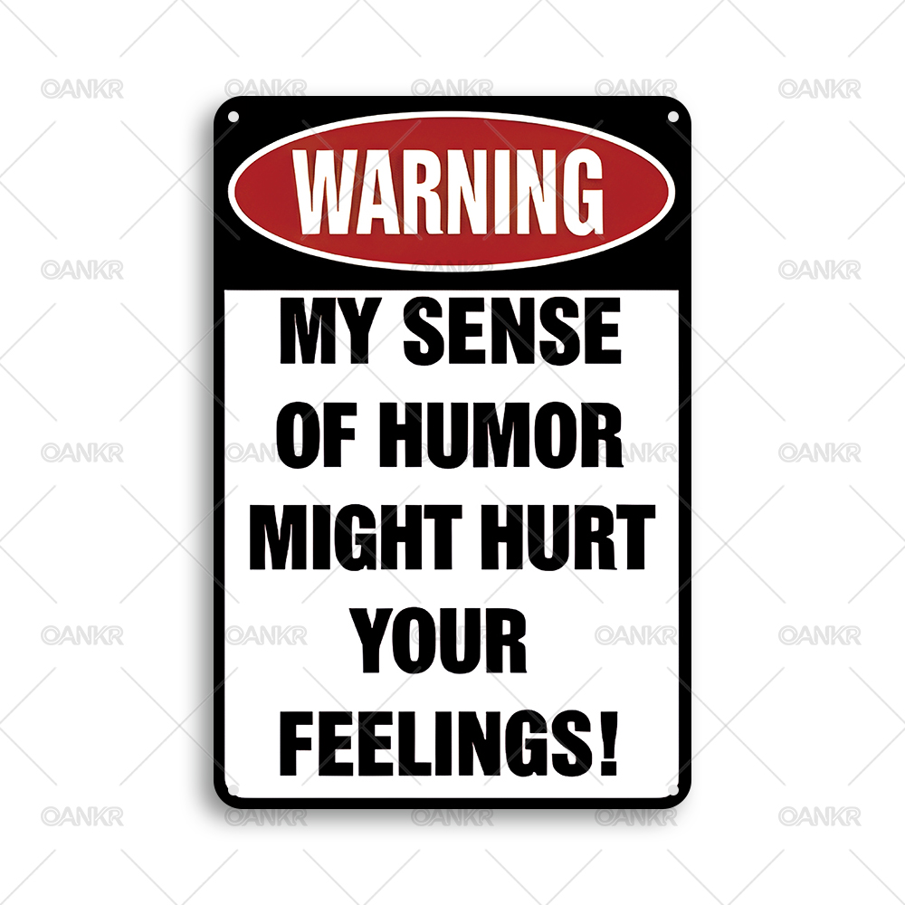 Vintage Funny Warning Metal Ti - Retro Gaming Cafe recensie en prijs