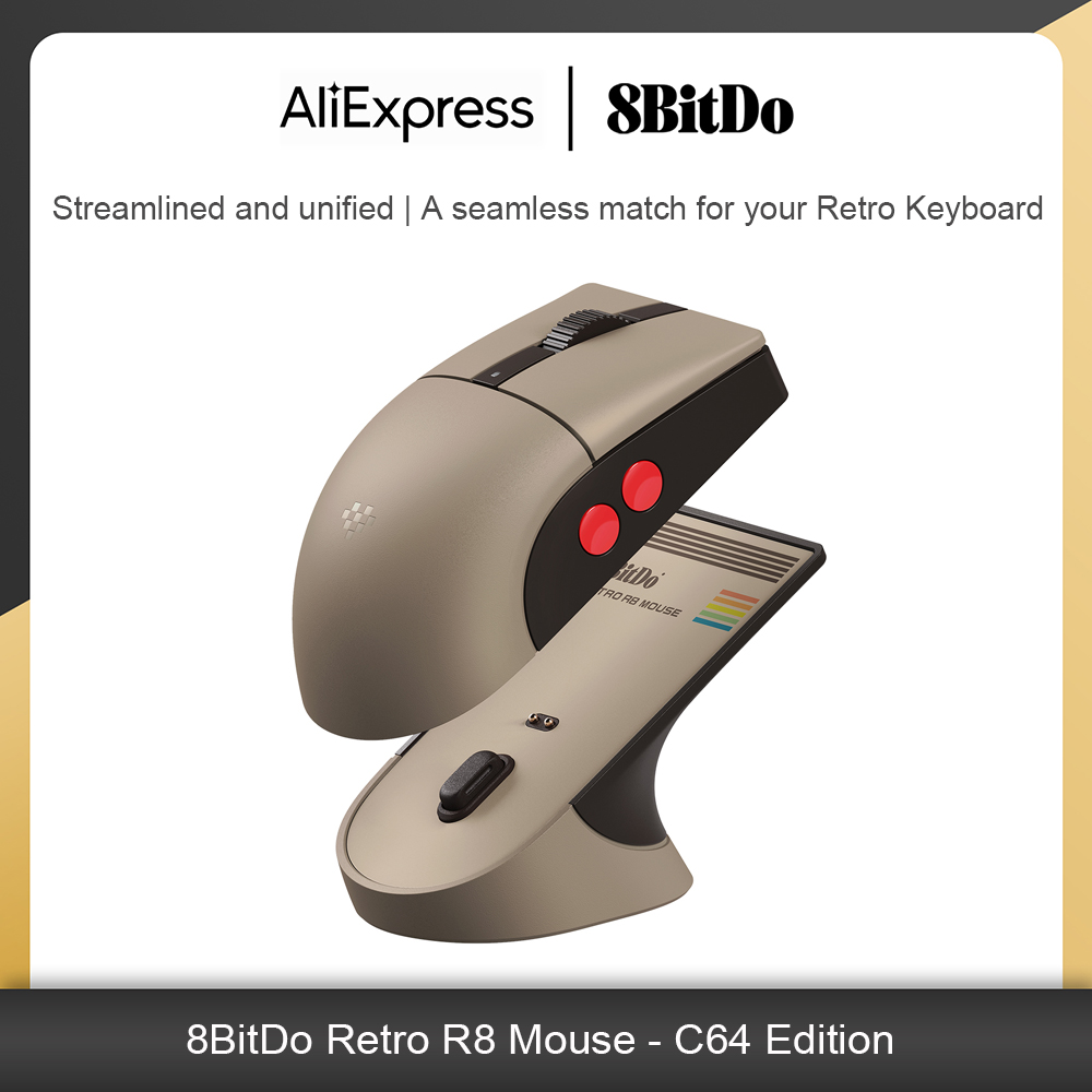8Bitdo Retro R8 Mouse with Cha - Retro Gaming Keyboard recensie en prijs