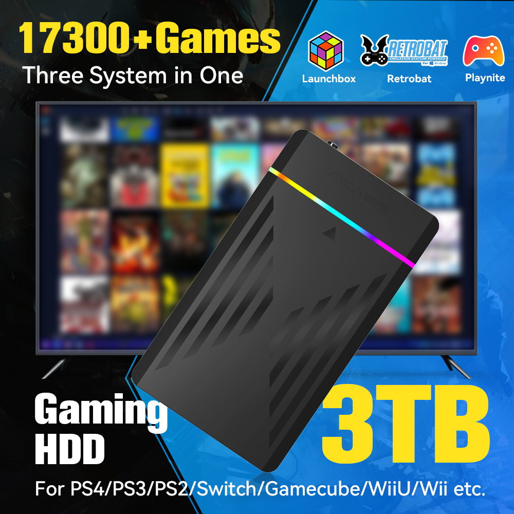 3TB Portable Gaming HDD Launch - Retro Gaming Stick recensie en prijs