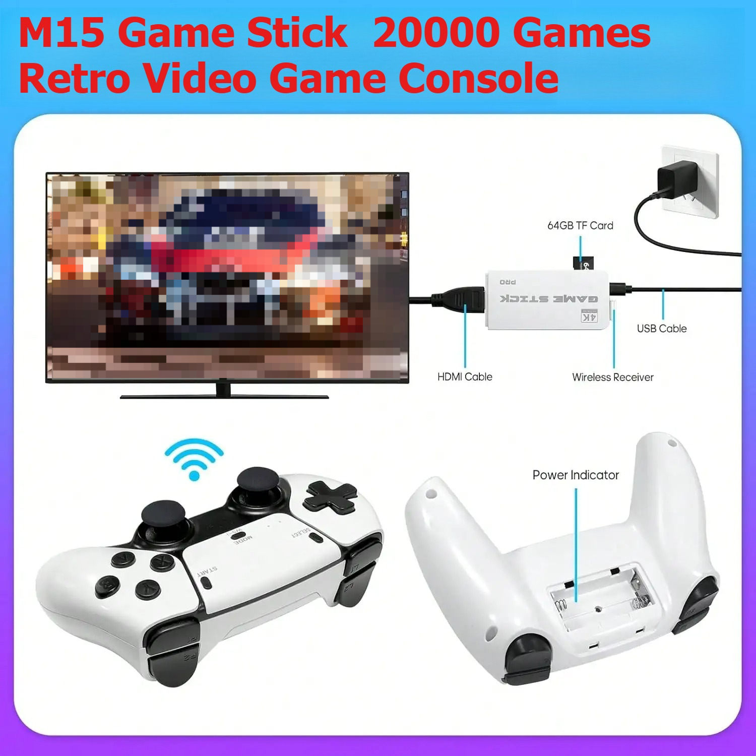 M15 Retro Video Game Console 2 - Retro Gaming Stick recensie en prijs